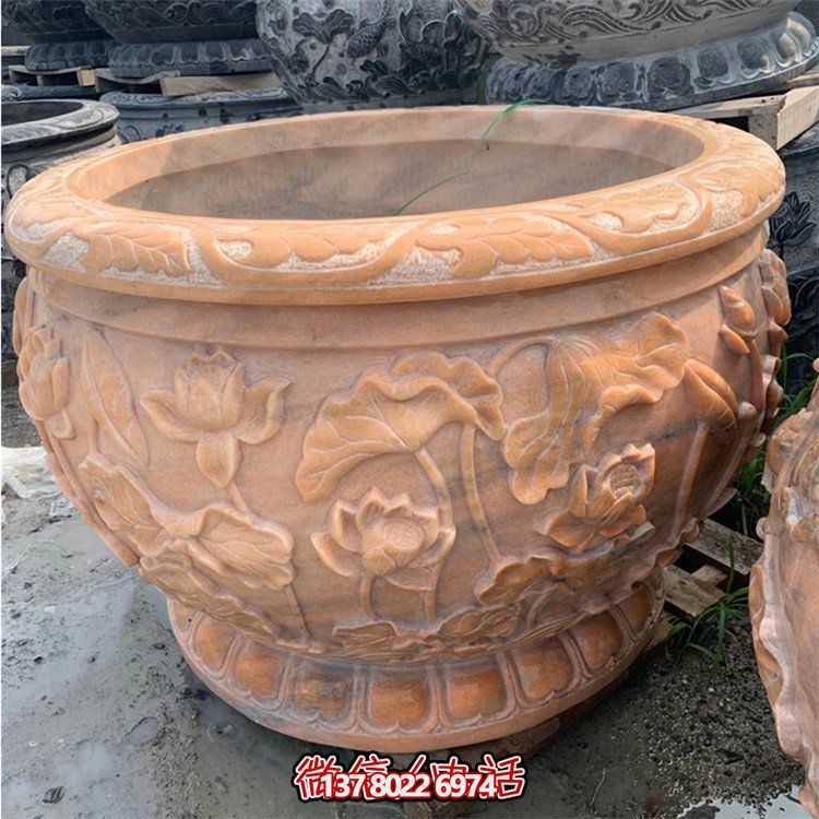 精美仿古大理石石雕擺件，點(diǎn)綴室內(nèi)庭院，完美裝點(diǎn)魚(yú)缸