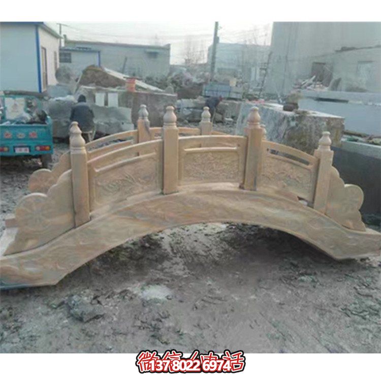精美花崗巖雕刻石拱橋，為您的庭院裝飾添彩