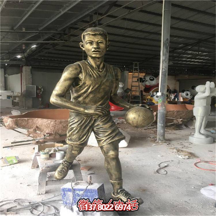 玻璃鋼仿銅人物擺件，點亮校園廣場