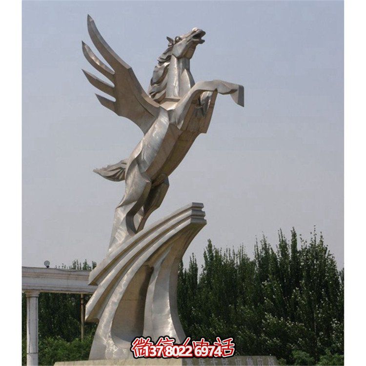 不銹鋼拉絲雕塑，點(diǎn)綴廣場(chǎng)、學(xué)校及園林景觀