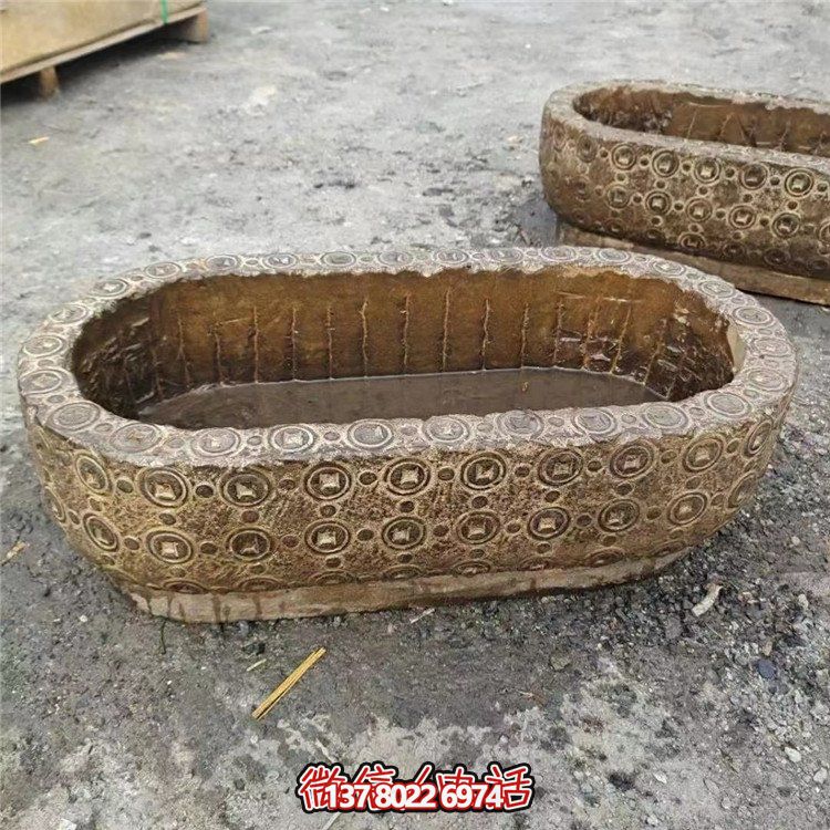 唯美老石槽，給你完美園林景觀