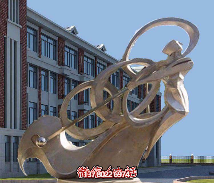 不銹鋼抽象高爾夫球雕塑，點(diǎn)綴景區(qū)園林