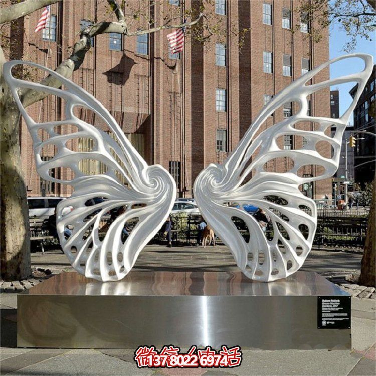 精致的不銹鋼景觀蝴蝶擺件，裝點(diǎn)你的別墅小區(qū)
