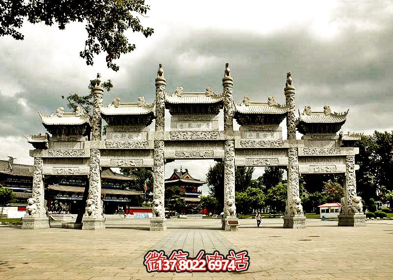 五門浮雕牌坊，美化大型景區(qū)廣場(chǎng)