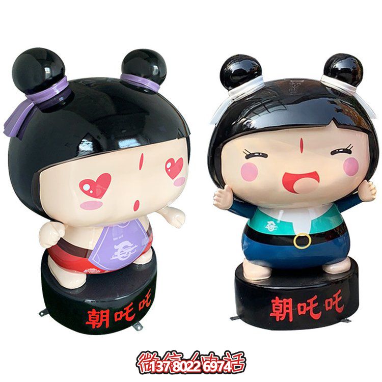 玻璃鋼公仔擺件，精美卡通裝飾品