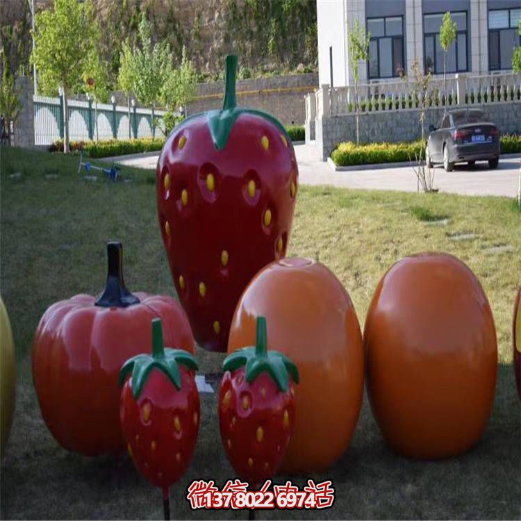 仿真水果玻璃鋼雕塑，景觀小品擺放采摘