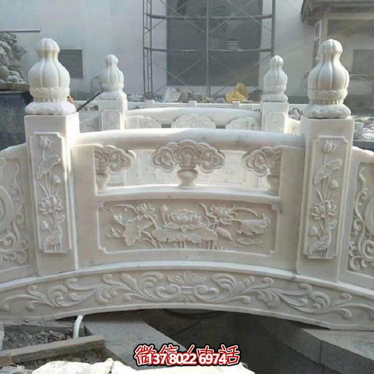 欣賞大理石雕塑的美景，玩轉(zhuǎn)庭院石拱橋