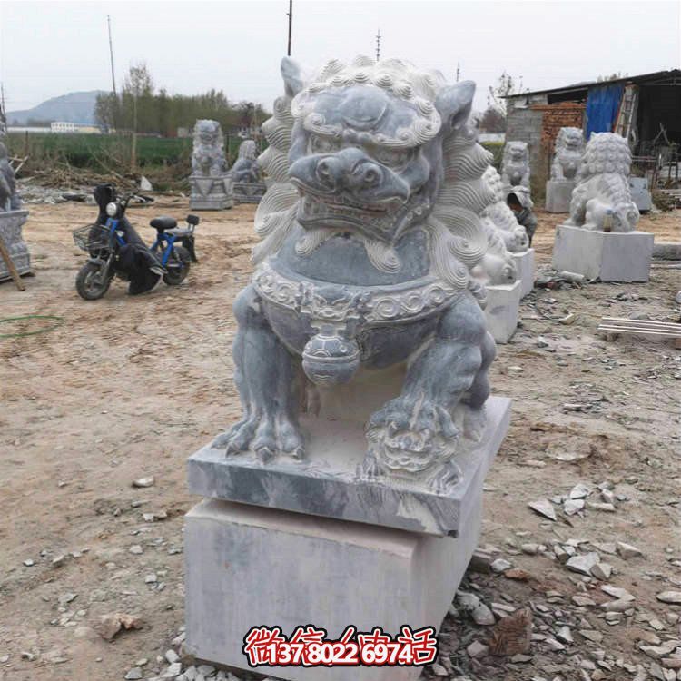 仿古大理石石雕獅子雕塑，為你的園林景觀增添經(jīng)典風(fēng)采