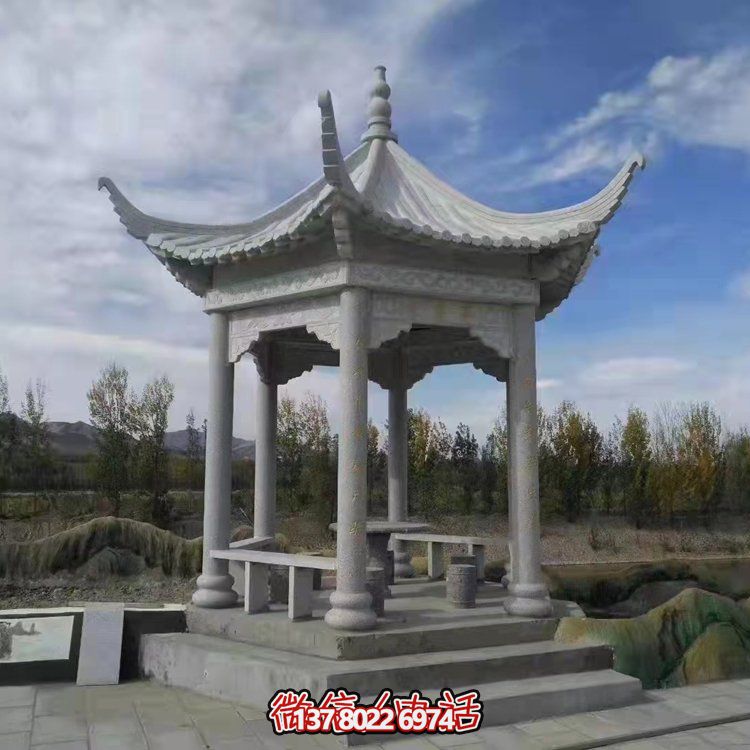 精美園林大理石雕塑涼亭，給您帶來寧靜優(yōu)雅的家園氛圍