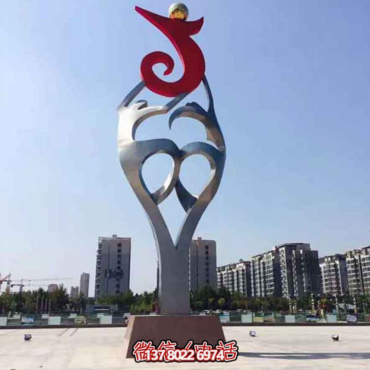 創(chuàng)意大型不銹鋼景觀擺件，點綴戶外廣場園林