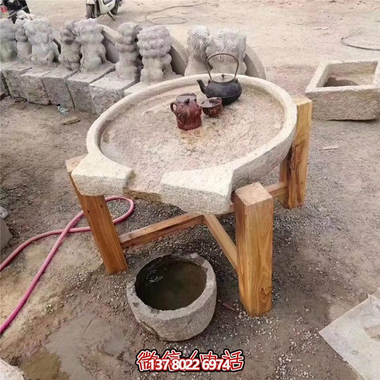 傳統(tǒng)工藝精美大理石石桌，給您的庭院增添傳統(tǒng)茶文化氣息