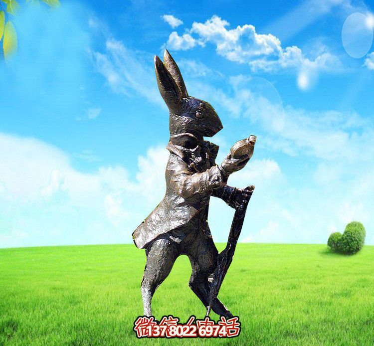 玻璃鋼兔子雕塑，裝飾你的草坪，讓你的個(gè)性閃耀