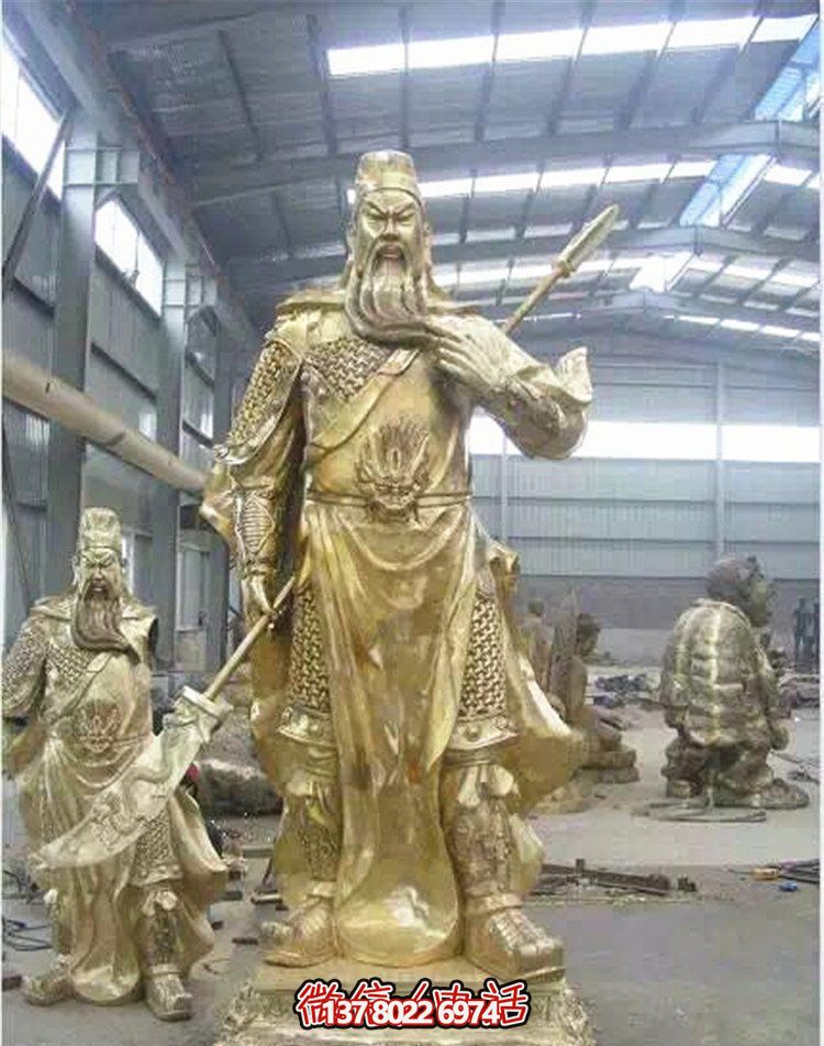 關(guān)公鎏金雕塑，讓企業(yè)招財(cái)更加順利