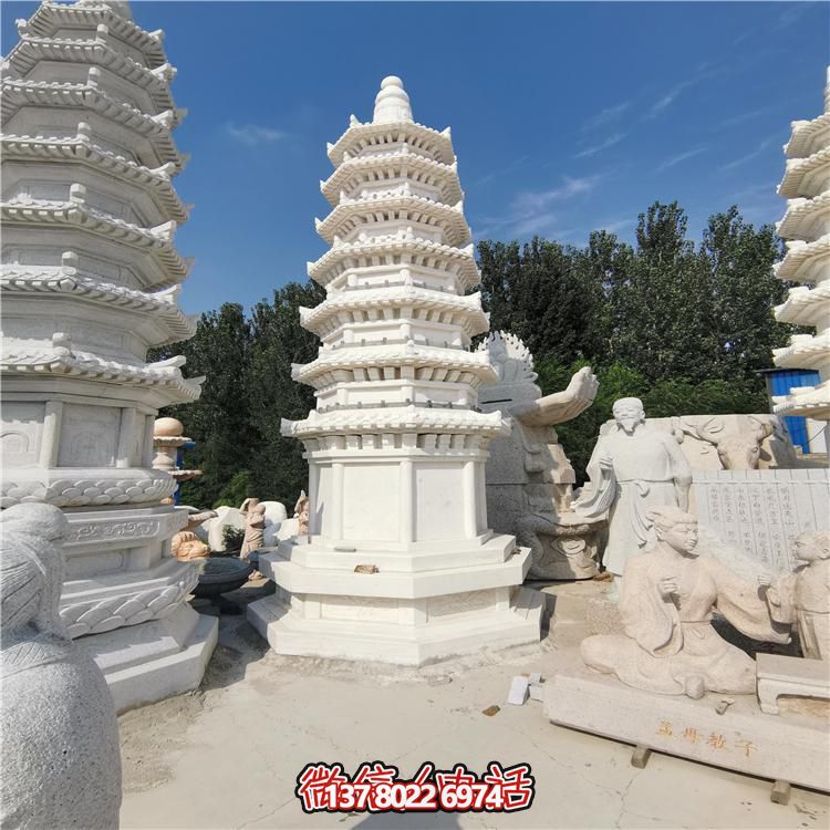 經(jīng)典漢白玉寶塔，打造完美園林景觀