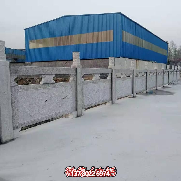 大理石護(hù)欄雕塑，為您的戶外河道增添美觀