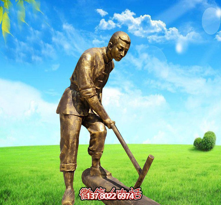精美的銅雕人物雕塑，點(diǎn)綴花園公園植物園