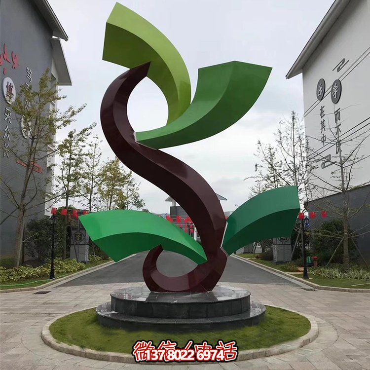 雕塑般的不銹鋼創(chuàng)意景觀，為你的小區(qū)或別墅增添幾何美感