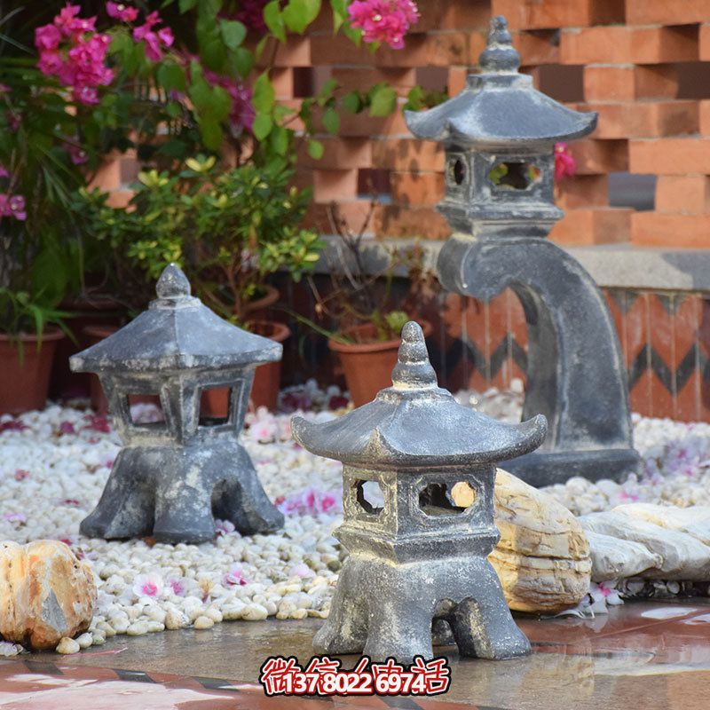 傳統(tǒng)日式風格宮燈裝飾，安置禪意擺件雕塑，為你的別墅和民宿增添創(chuàng)意