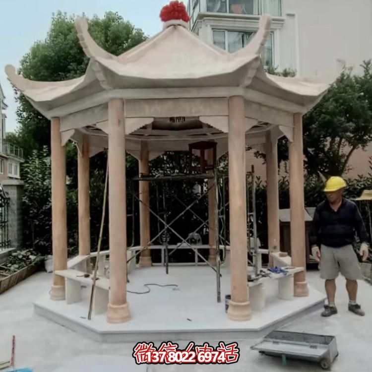 紅古涼亭，讓你在小區(qū)花園里享受晚霞美景