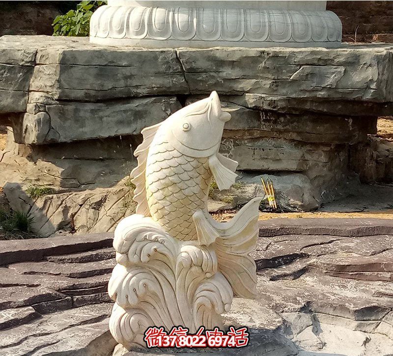 漢白玉石雕塑，點綴公園景觀，增添創(chuàng)意噴水裝置