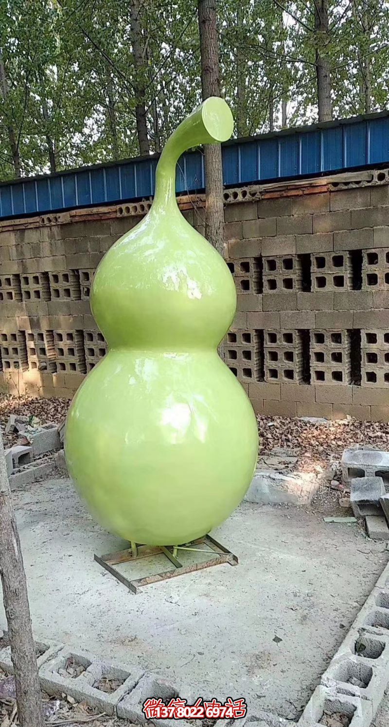 玻璃鋼烤漆園林葫蘆雕塑，點(diǎn)亮景區(qū)