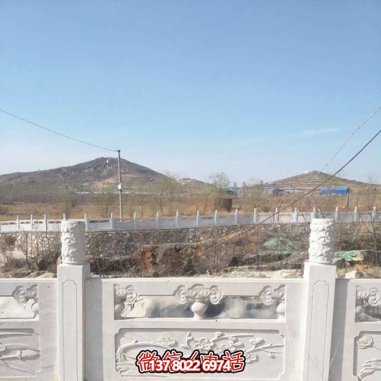 漢白玉防護(hù)欄桿，裝飾美化河道景區(qū)