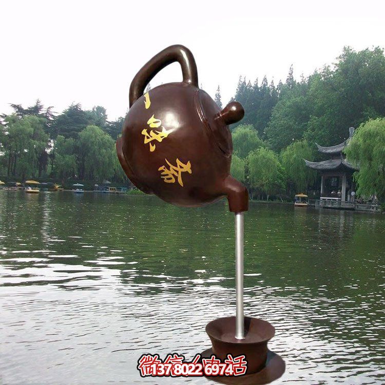 大型仿銅玻璃鋼懸空流水擺件，點綴園林景觀