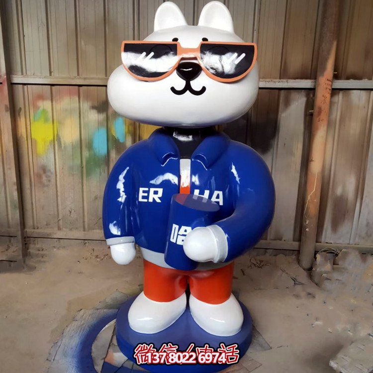 藝術(shù)玻璃鋼彩繪動物雕塑——讓商場、網(wǎng)店、紅店變身藝術(shù)館