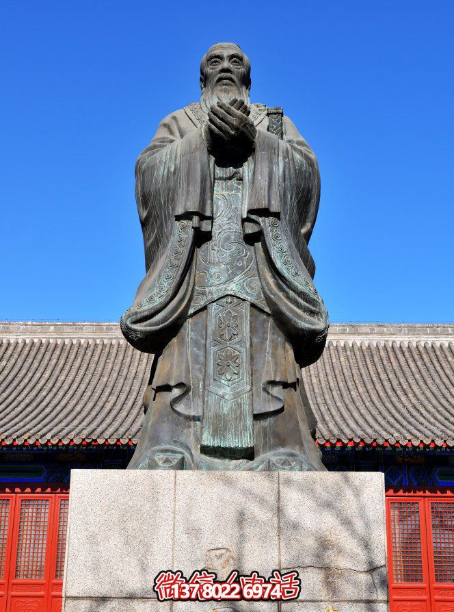 經(jīng)典孔子人物銅雕，陪伴您的旅程