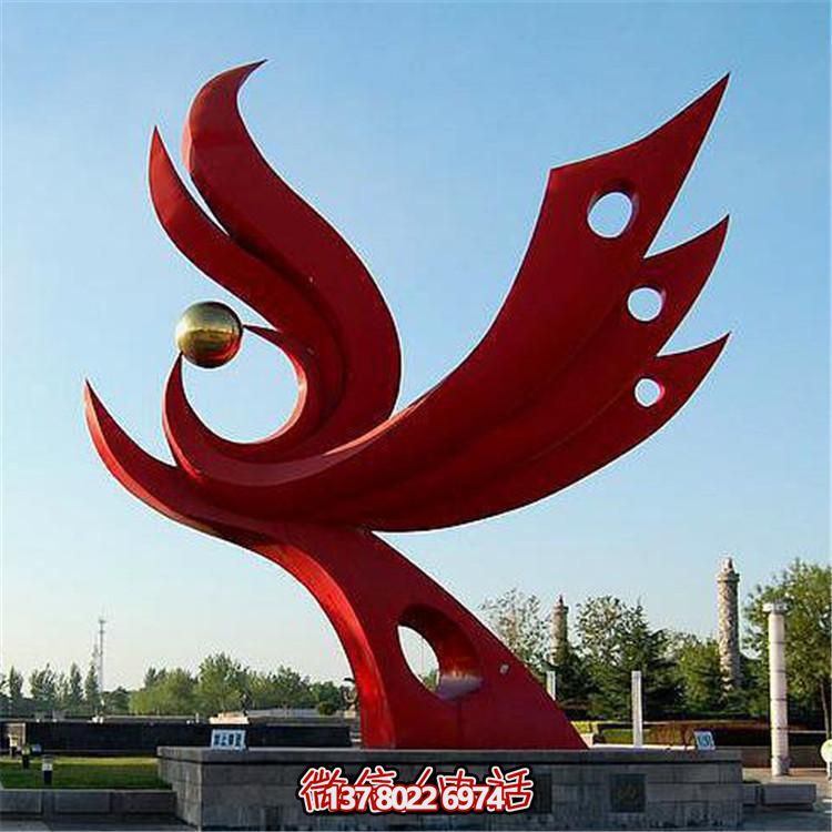 不銹鋼抽象景觀擺件，提升戶外廣場裝飾氣質(zhì)