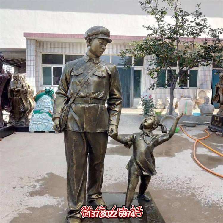 玻璃鋼雕塑，傳承名人精神，校園記憶經(jīng)典