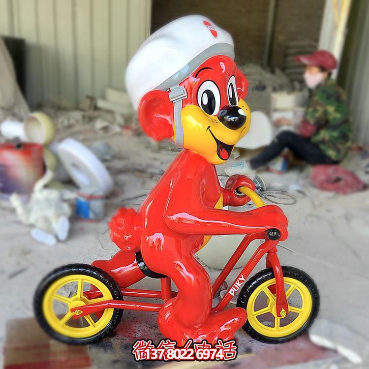 玻璃鋼卡通老鼠雕塑擺件，專為幼兒園設(shè)計(jì)