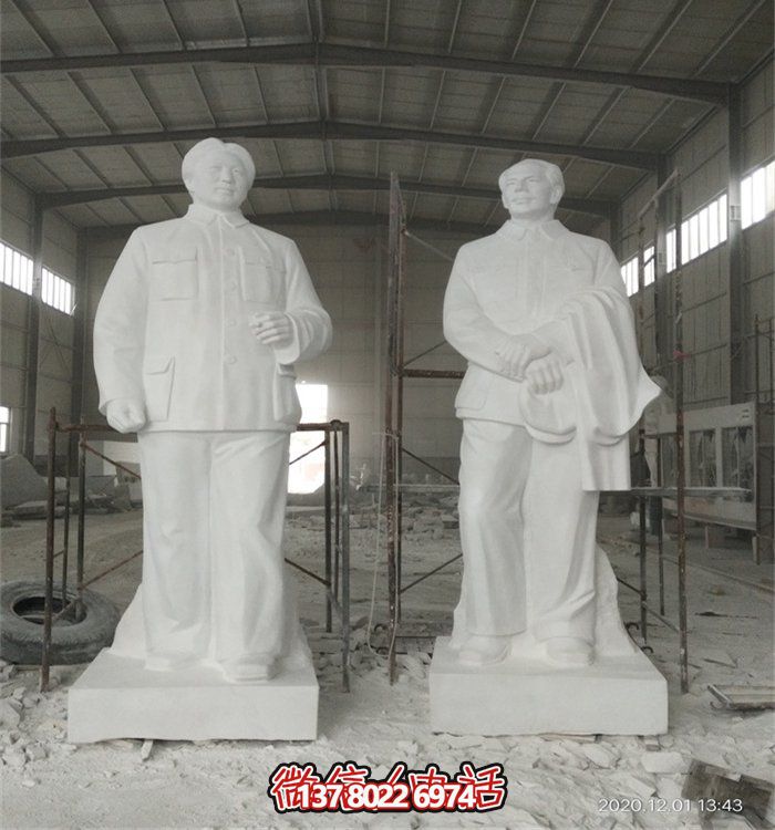 毛澤東偉人雕像，大型漢白玉雕刻，適宜于廣場等場所