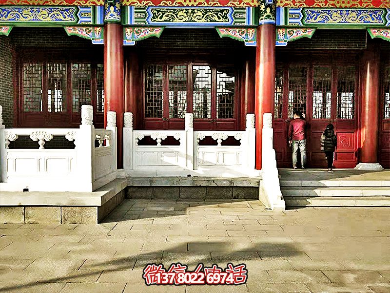 唯美古典，精致古建筑——漢白玉雕刻欄桿扶手