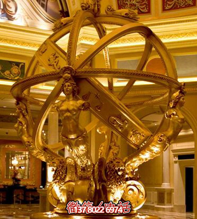 鏤空美人魚(yú)雕塑，優(yōu)雅裝點(diǎn)大型商場(chǎng)酒店