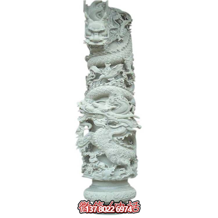 大理石盤龍雕塑，打造完美的室外庭院