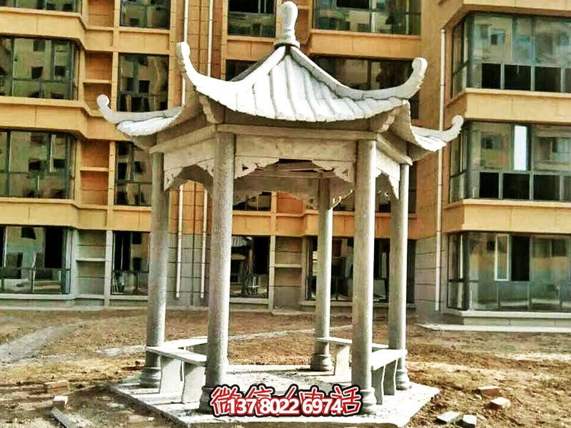 仿古建筑涼亭，為小區(qū)、公園、草坪提供休息雕塑美化