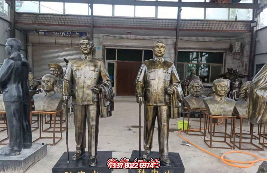 仿銅玻璃鋼孫中山雕塑，點(diǎn)亮校園景區(qū)