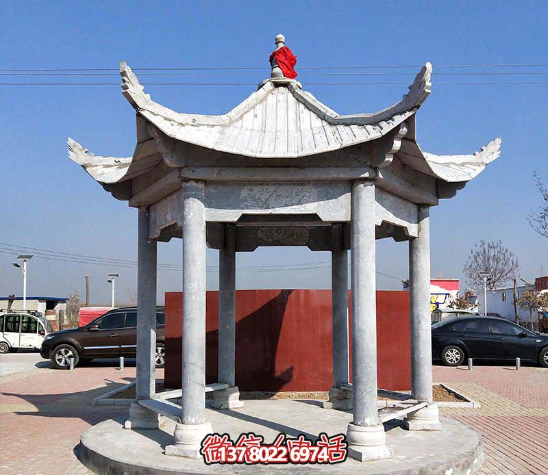 精致大理石涼亭，點綴完美小區(qū)廣場