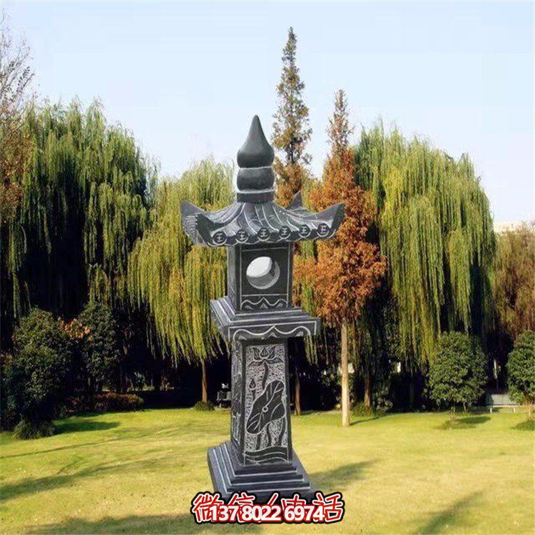 精美青石石雕石燈景觀擺件，裝點(diǎn)你的戶外庭院