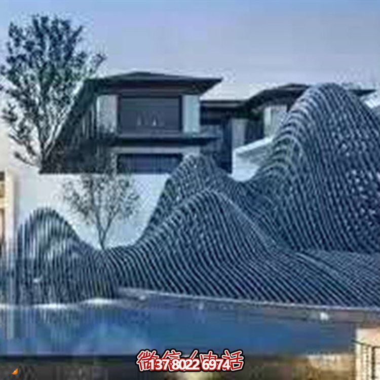 藝術(shù)水滴不銹鋼鏡面小品點(diǎn)綴庭院、酒店的時(shí)尚飾品