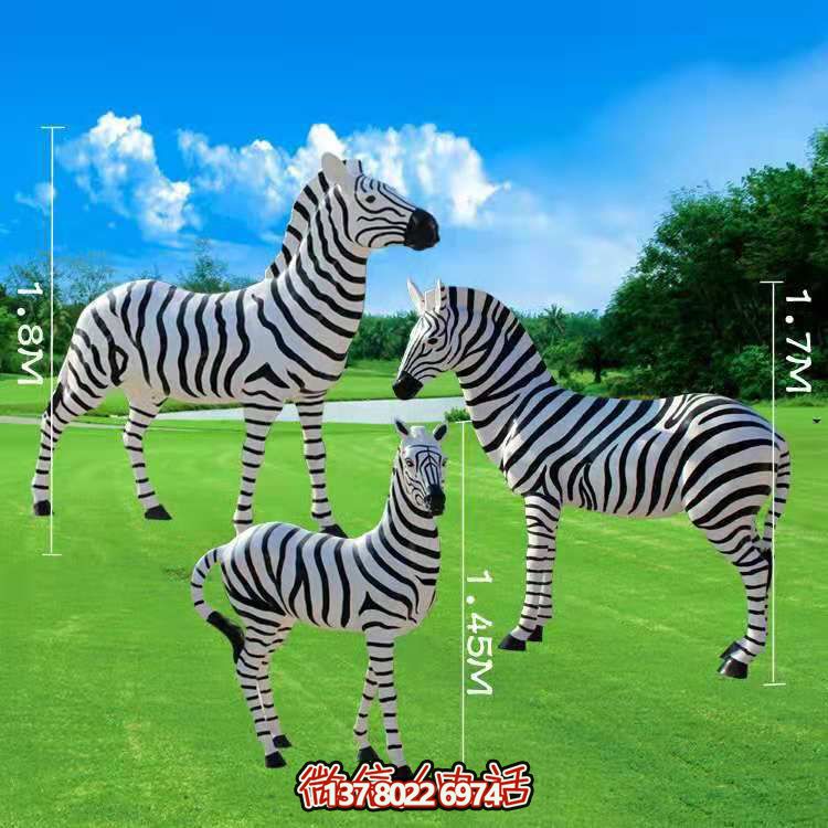 斑馬仿真擺件，帶來動物園的美好回憶