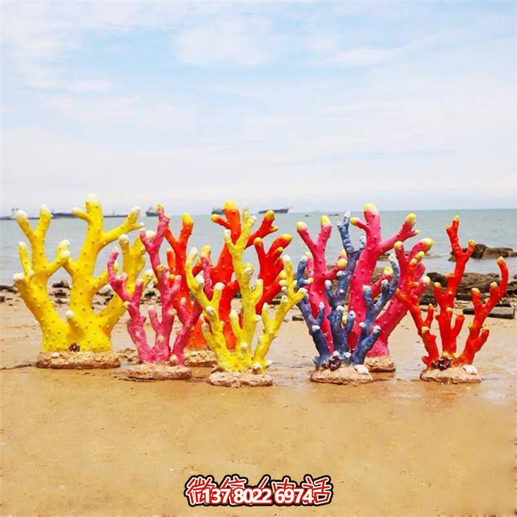 萌趣海豹玻璃鋼珊瑚擺件，溫馨卡通創(chuàng)意裝飾