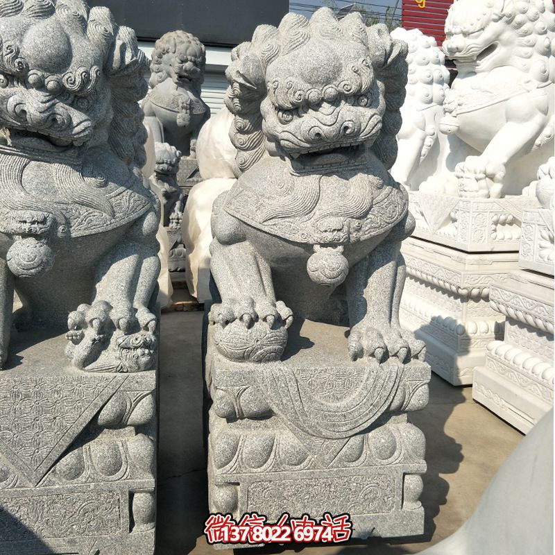 精美大理石獅子雕塑，裝點(diǎn)你的戶(hù)外庭院