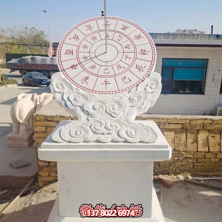 古典石雕計(jì)時(shí)器擺件，傳承校園文化