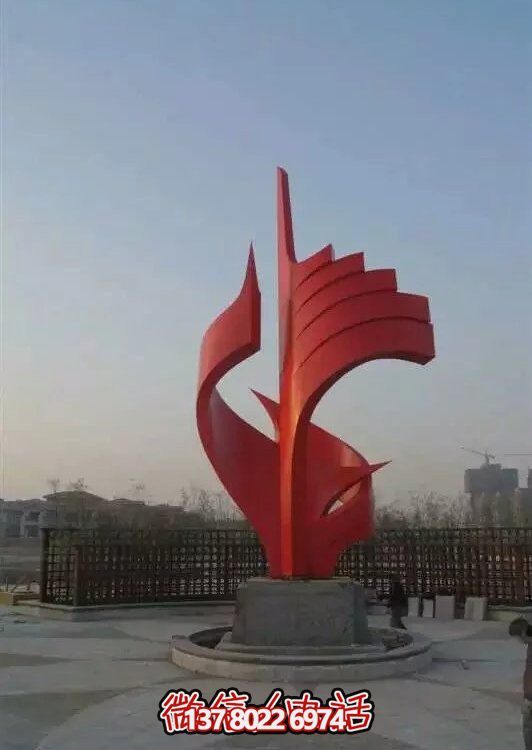 大型不銹鋼景觀雕塑，室外裝飾藝術(shù)精美