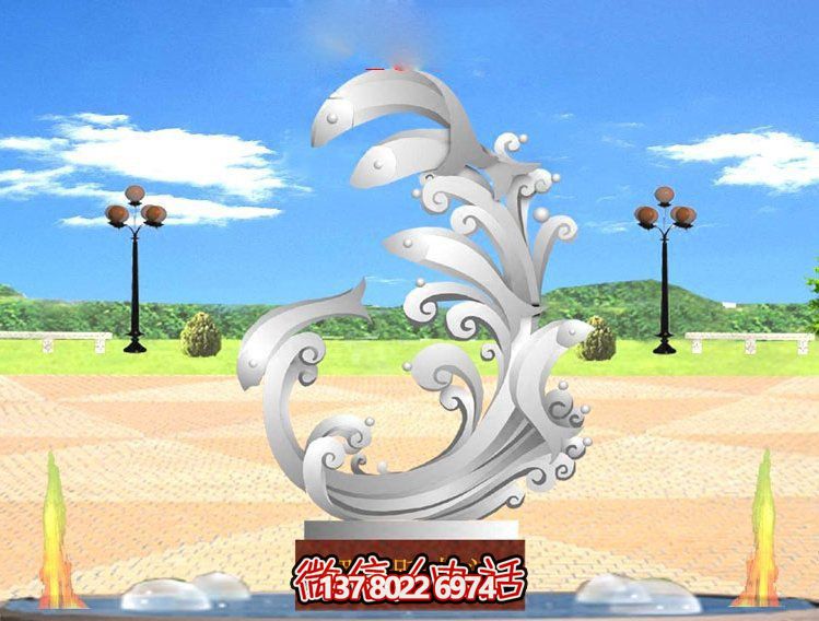 玻璃鋼雕塑魚躍龍門傳承古老傳統(tǒng)，展示創(chuàng)意美感