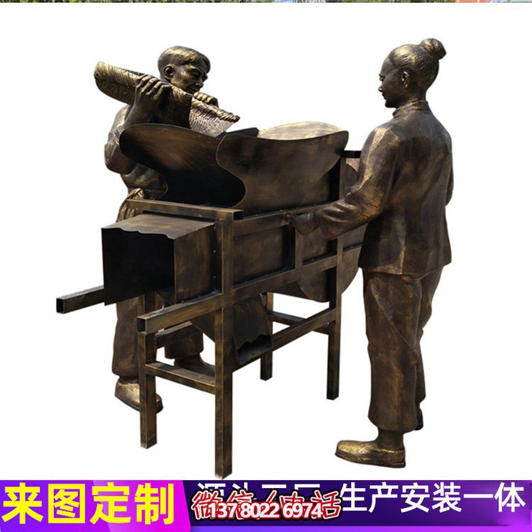 農(nóng)耕系列人物雕塑農(nóng)民勞動(dòng)雕塑擺件鄉(xiāng)土風(fēng)情系列雕塑