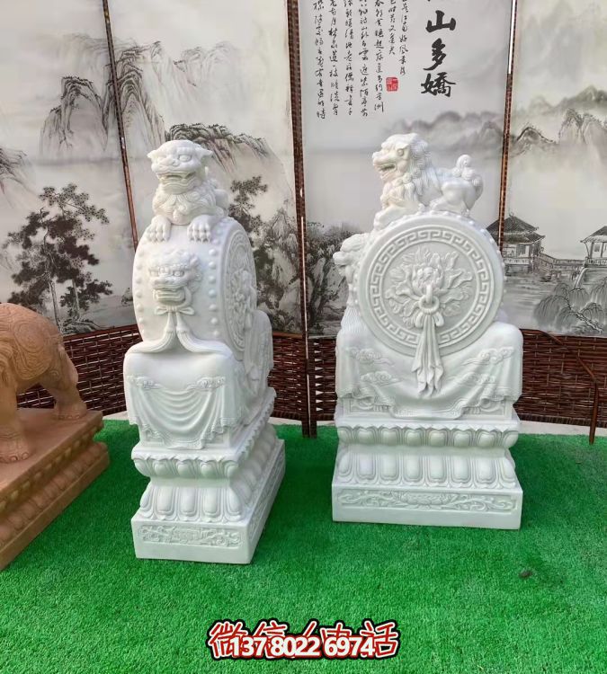 家用鎮(zhèn)宅石墩門墩一對(duì)抱鼓石