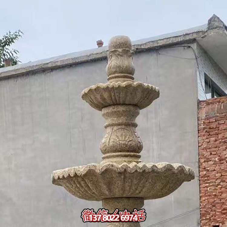 大理石石雕戶(hù)外園林景觀噴泉雕塑